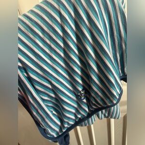 Striped Blue and White Top